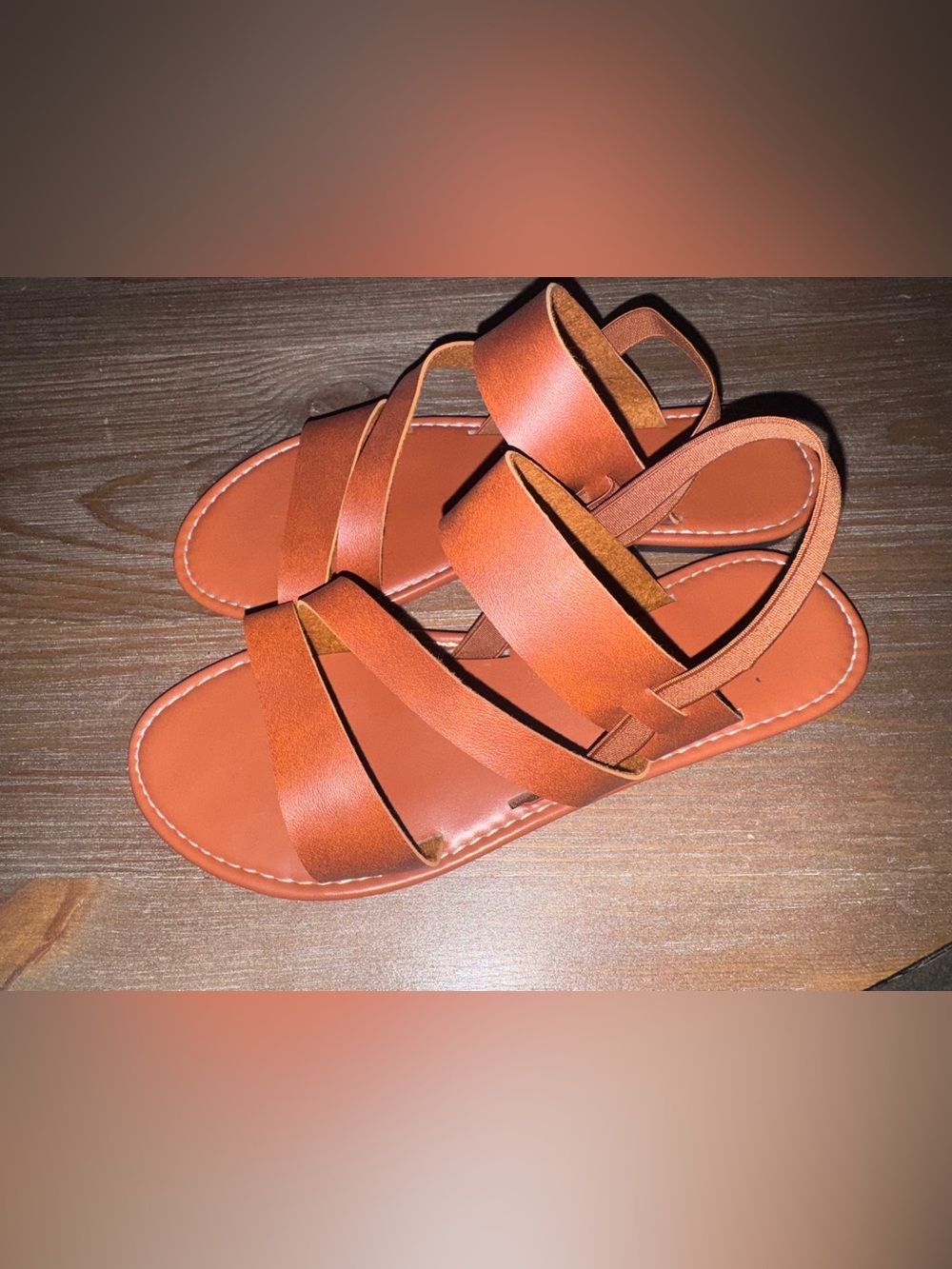 Women’s Strappy Flat Sandals - Brown